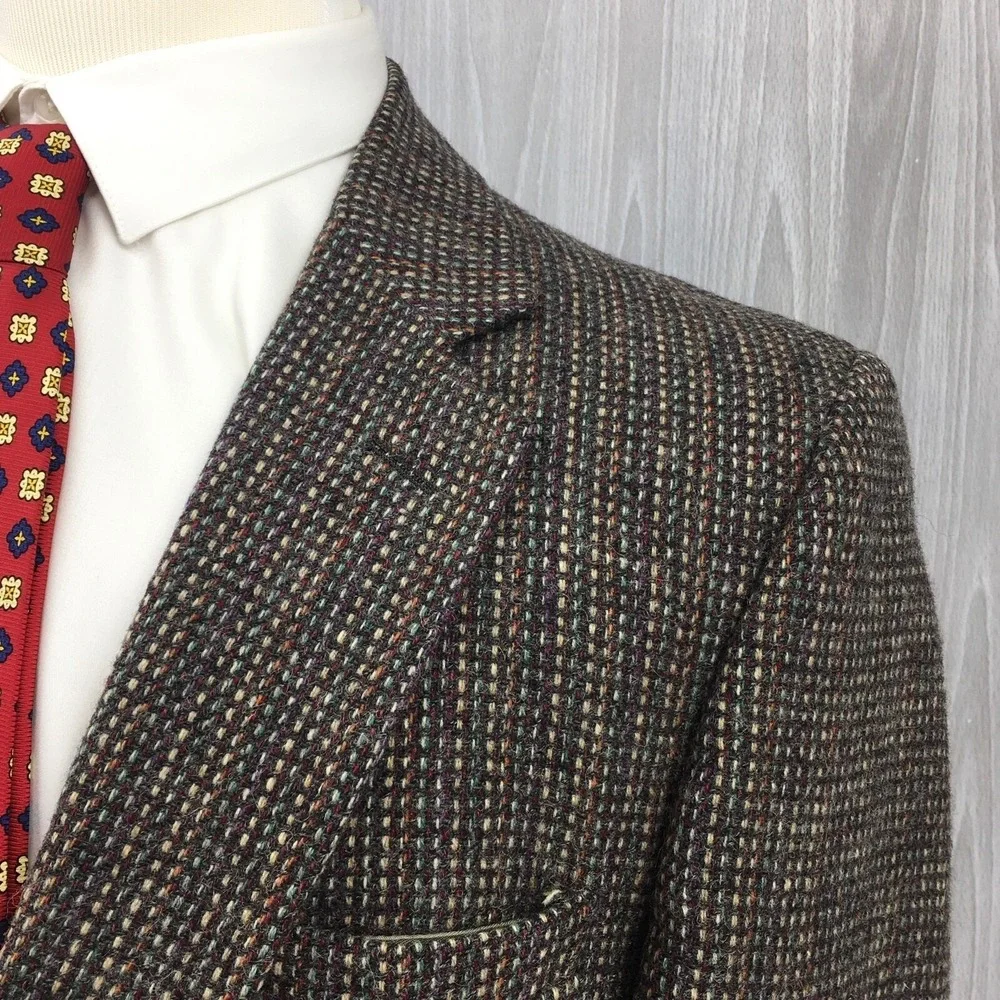 Stafford Men's 100% Wool Blazer 2‎ Button Sport Coat Size: 43R